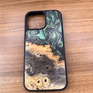 Artistic Green and Tan Phone Case